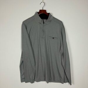 Nicoby Men's Golf Quarter-Zip Grey Pullover - Size XXL - Like New